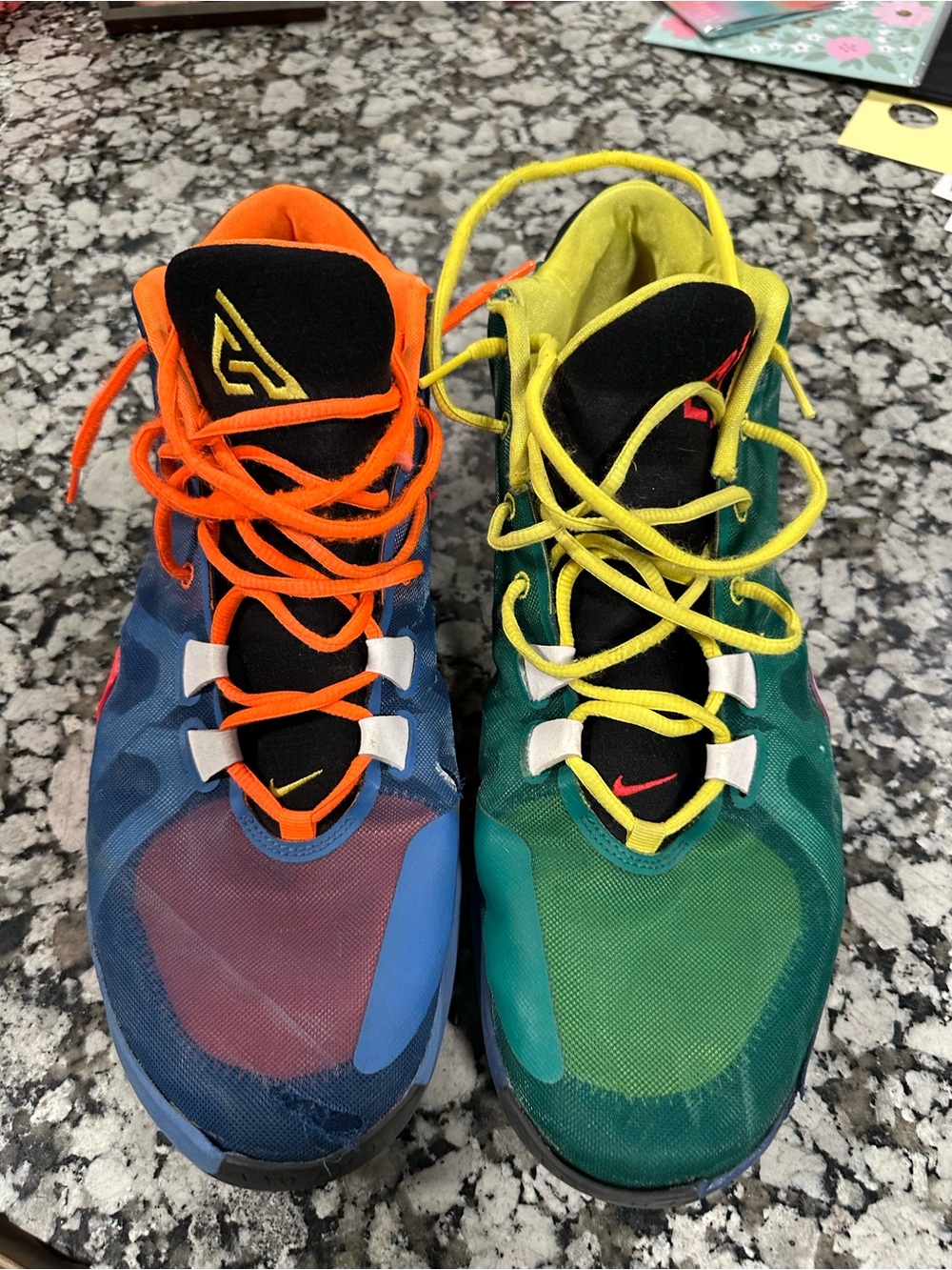 Nike men’s  Antetokounmpo Multicolor Lightweight Basketball Shoes size 16
